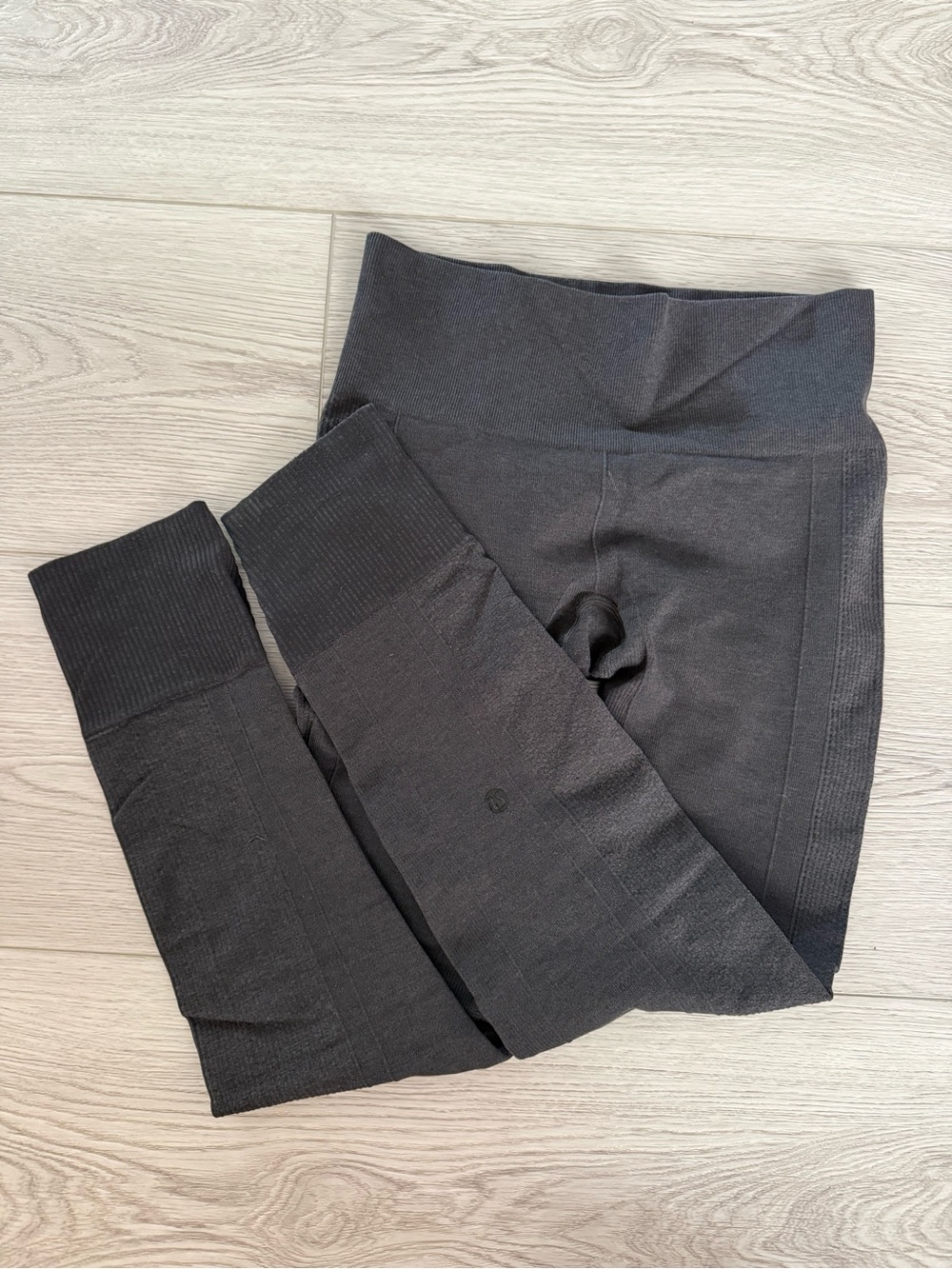 lululemon athletica Black Seamless High-Waist Leggings